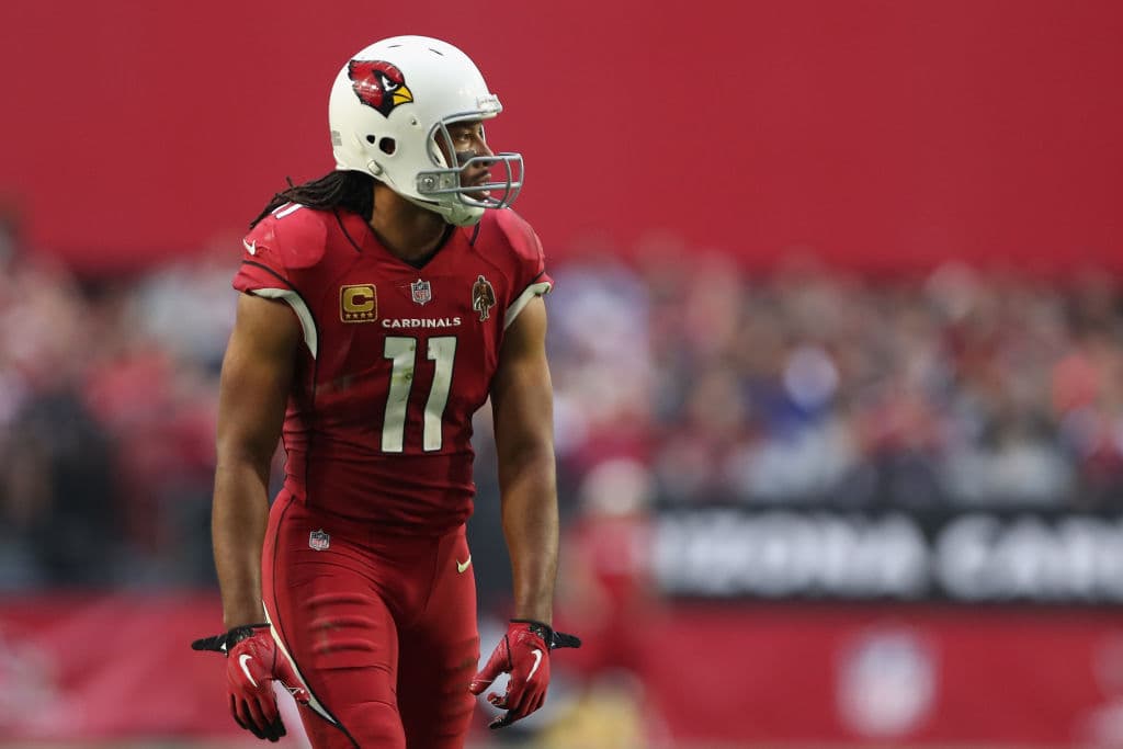 <b>Arizona Cardinals: WR Larry Fitzgerald</b>. Cuando su carrera concluya seguramente será el segundo de todos los tiempos en recepciones y yardas por recepción. Es el símbolo de los pájaros rojos.