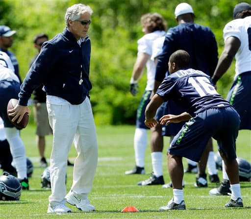 Egresado de Kansas St. llega a los Seahawks el WR Tyler Lockett, checa sus mejores imágenes hasta ahora portando ya el jersey de Seattle.