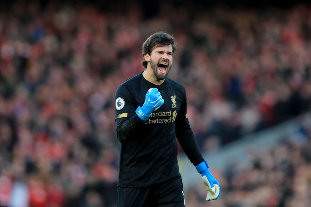 Alisson Becker del Liverpool. Primera aparición que tiene en el equipo del año.