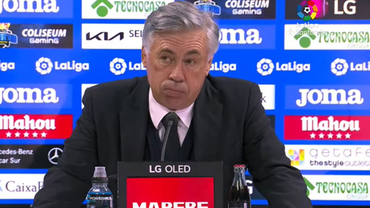 Ancelotti 'desconoce' al Real Madrid tras derrota ante Getafe