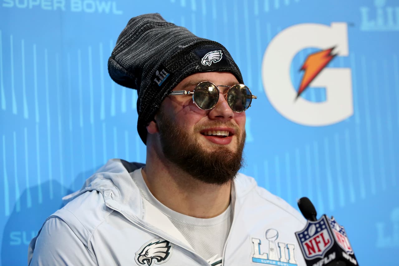 Lane Johnson, una pieza muy importante en la ofensiva de los Philadelphia Eagles, campeones del Super Bowl LII.