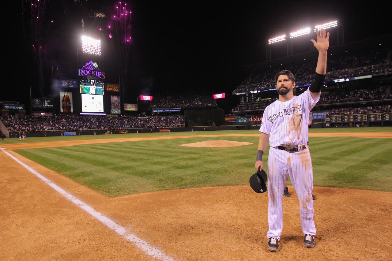 Todd Helton. El primera base de los Rockies de Colorado jugó 17 años en la Gran Carpa, todos ellos para los Rockies. Ganó un título de bateo, elegido cinco veces al All Star, cuatro bates de plata.