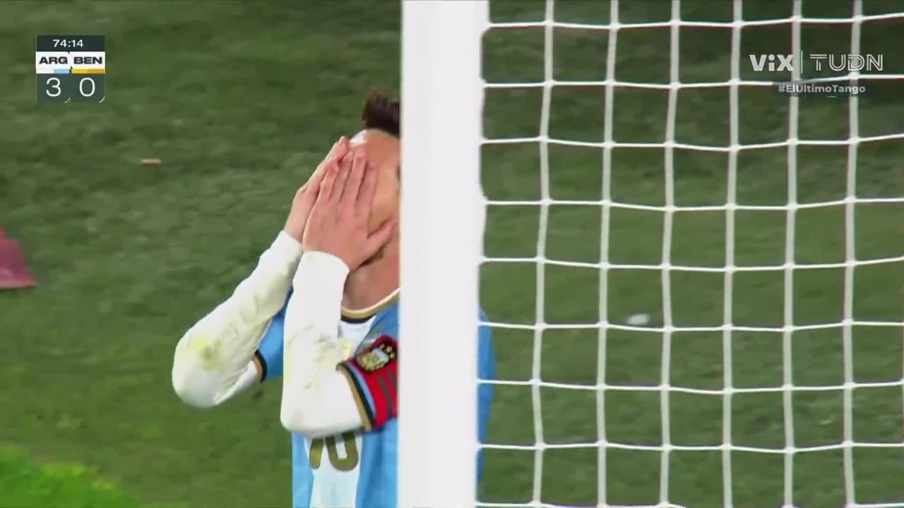 ¡No Messi, todos menos tú! Tremenda falla del 10 de Argentina