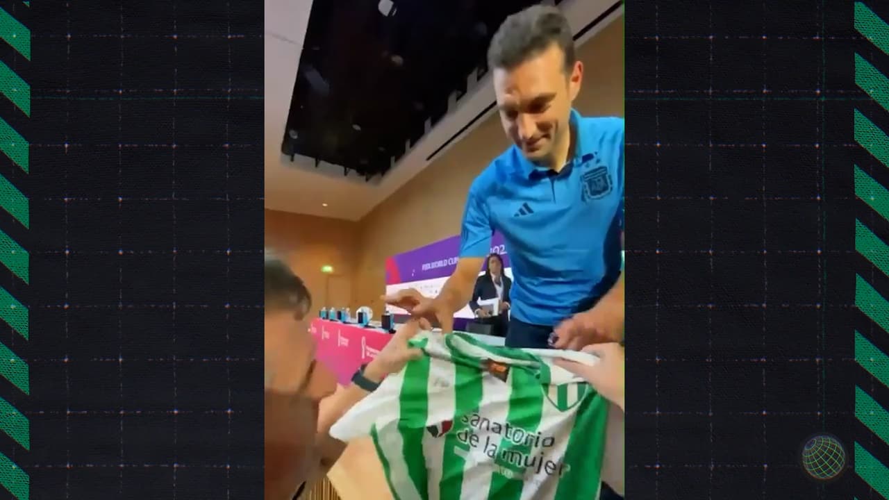 La playera que inspiró a Scaloni al triunfo ante México