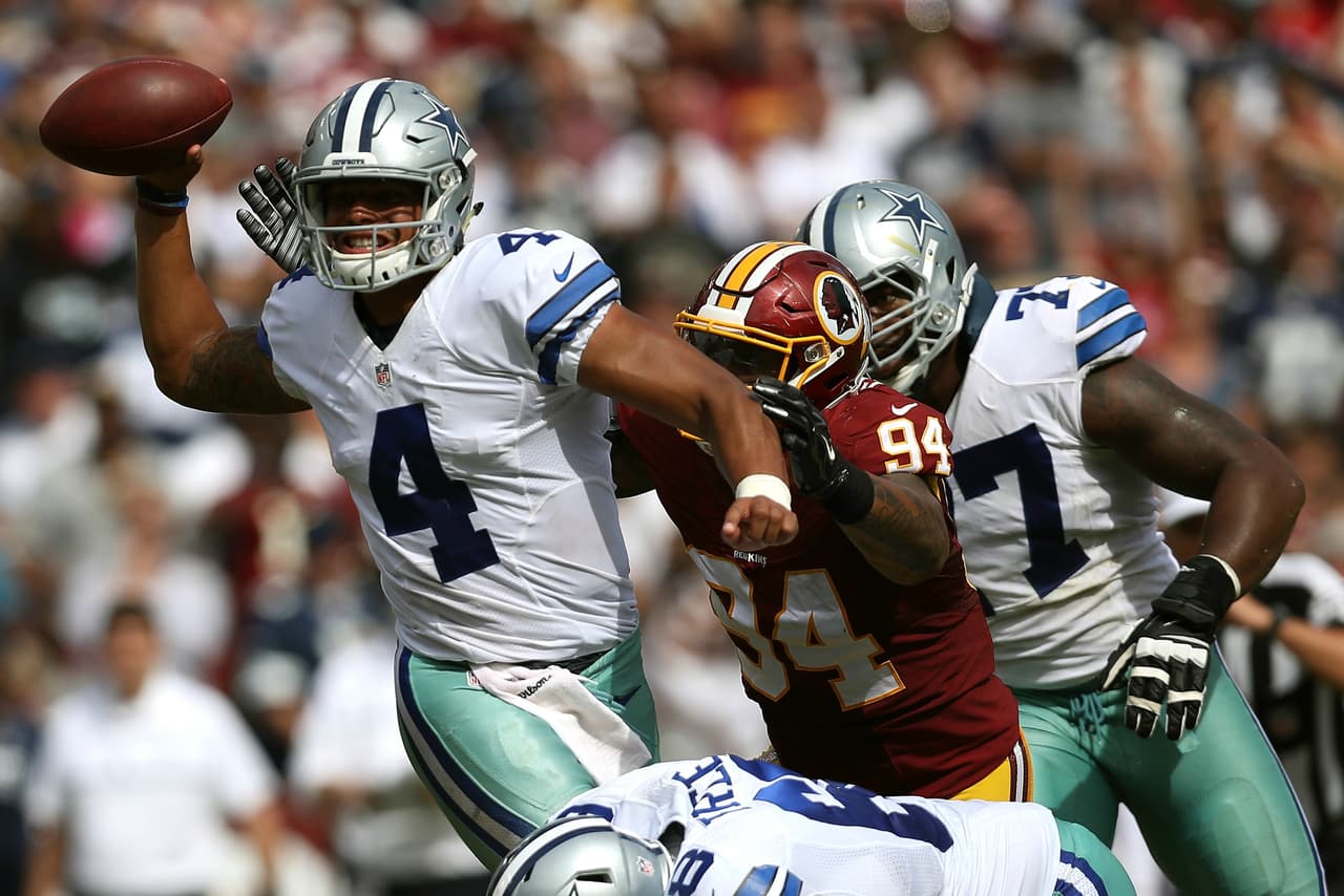 Dak Prescott lo hizo y le da la primera victoria a Cowboys en la temporada 27-23 ante Redskins