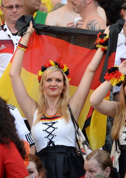 Te presentamos las mejores imágenes con las guapas aficionadas alemanas que podremos disfrutar durante la Copa del Mundo Rusia 2018