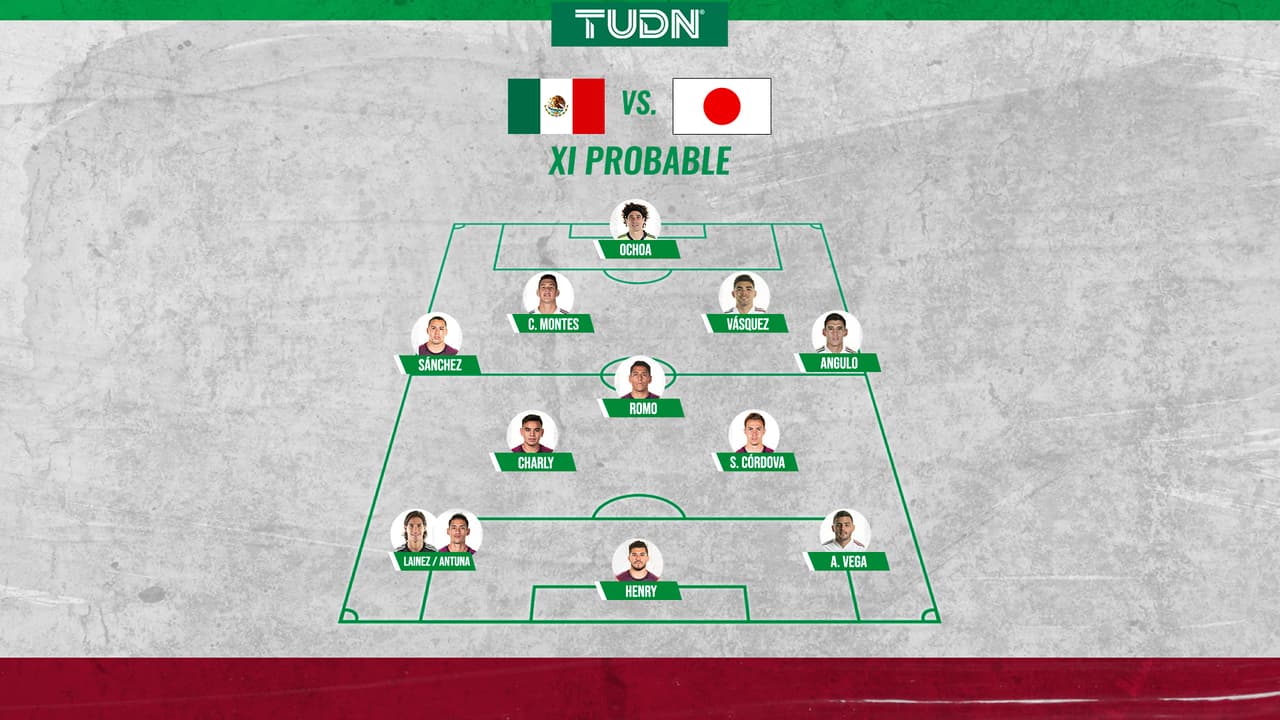 La alineación con la que la selección mexicana olímpica buscará la medalla de Bronce ante Japón.