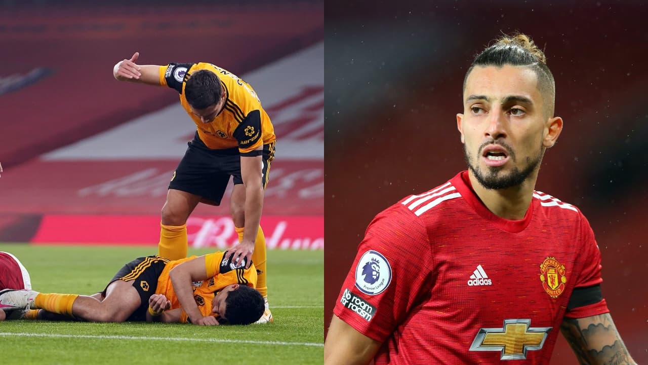 Alex Telles del United envía mensaje de apoyo para Raúl Jiménez