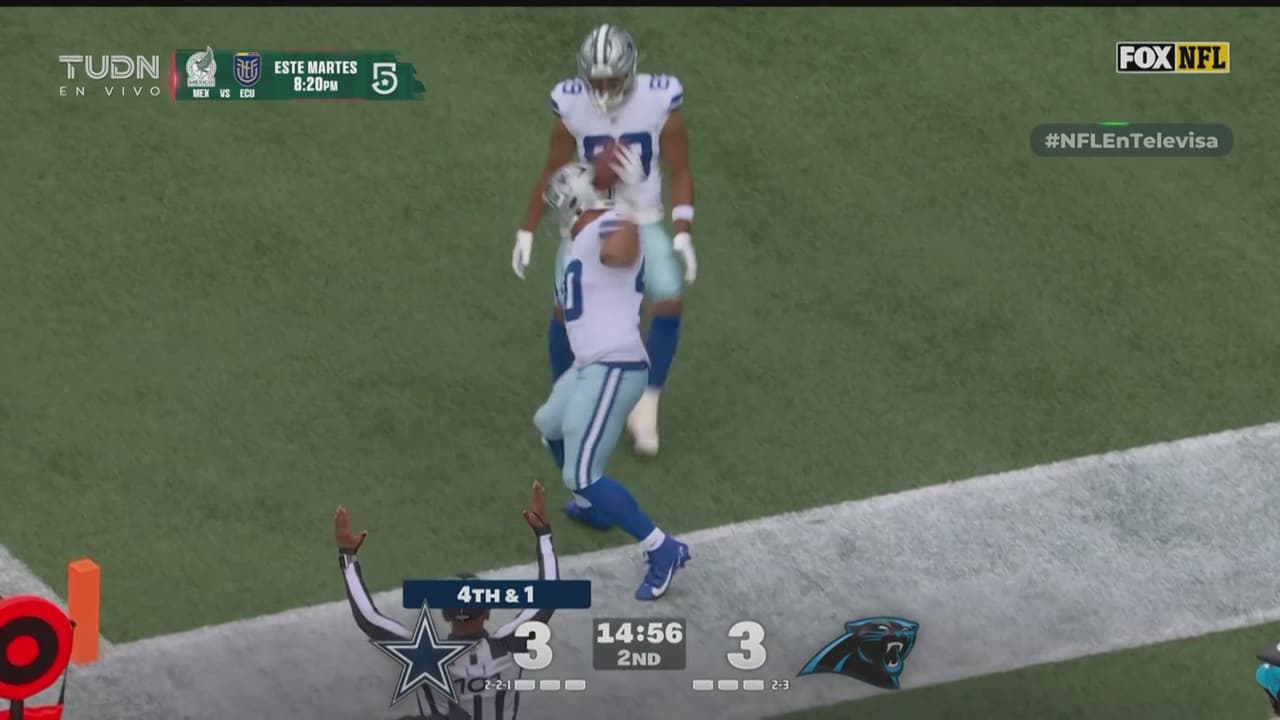 ¡Touchdown Cowboys! Hunter Luepke recibe pase de Dak Prescott
