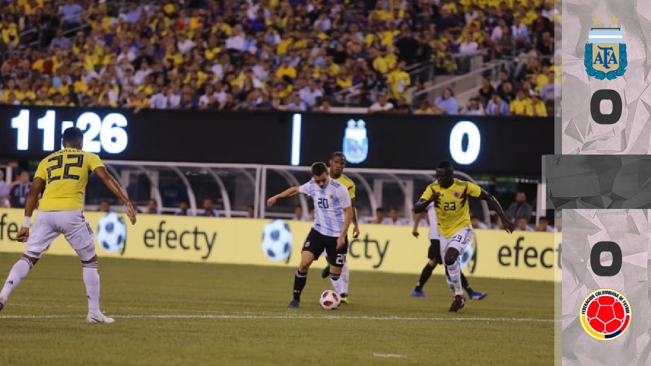 Argentina y Colombia no se hicieron daño en Nueva Jersey