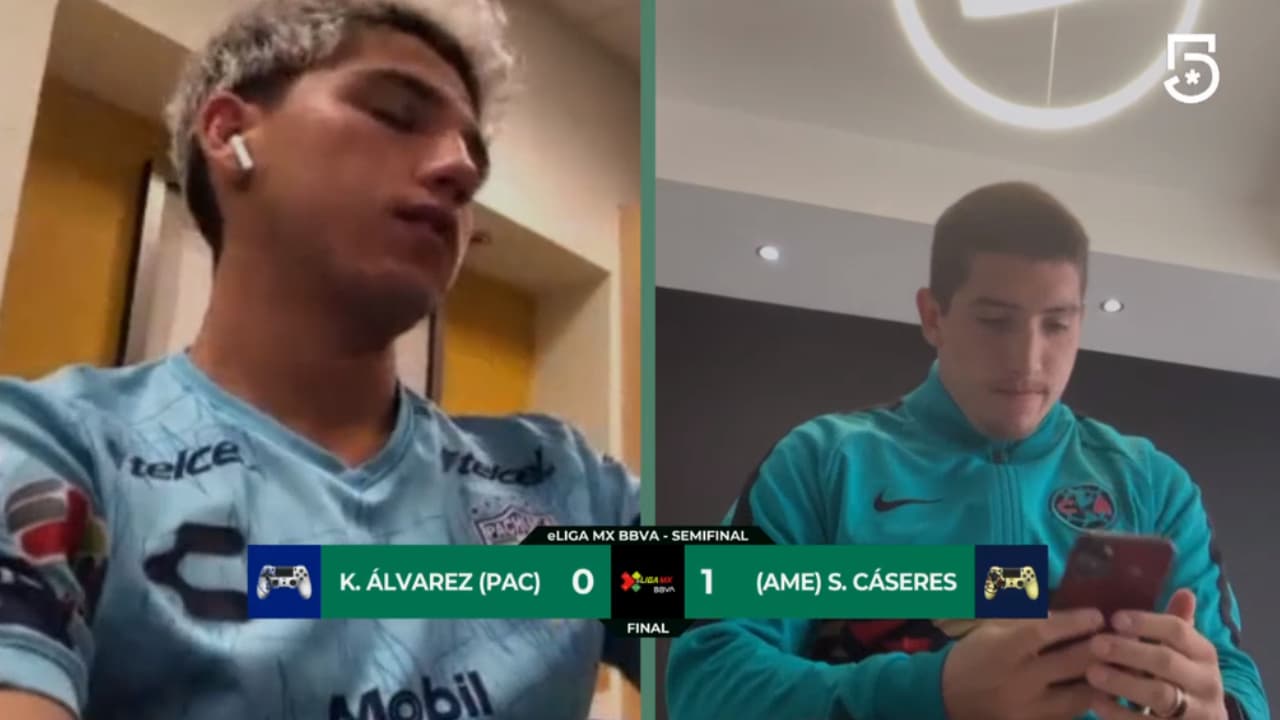 Pachuca y Kevin Álvarez cayeron por la mínima diferencia ante Santiago Cáceres y el América. Las Águilas se instalan en la gran final del futbol virtual.