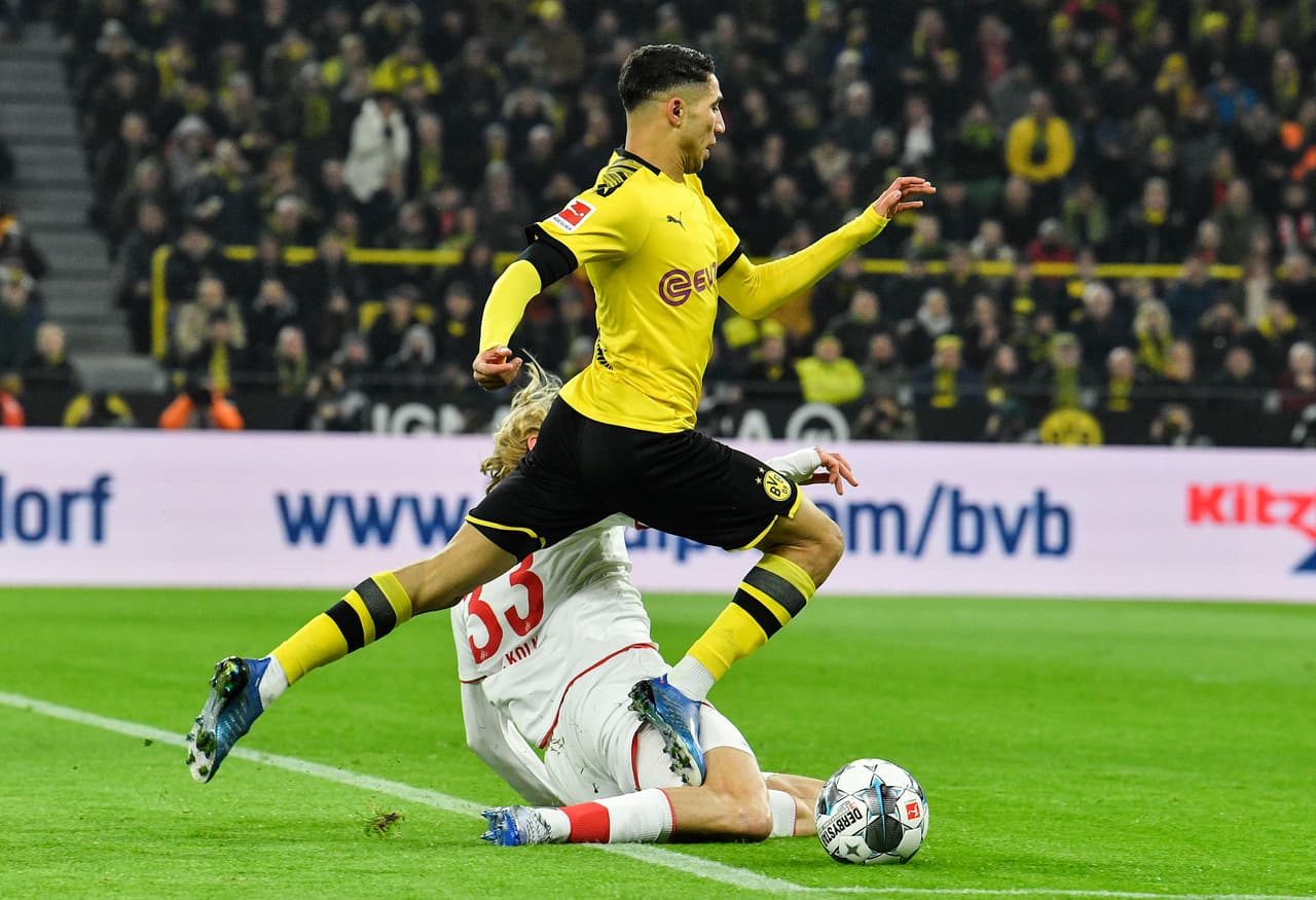 Guerreiro (1’), Reus (29’) y Sancho (48’) marcaron los primeros tres goles. Uth (65’) descontó para Köln y Haaland (77’, 87’) selló el marcador. Dortmund llegó a 36 puntos en la cerrada cima de la Bundesliga.