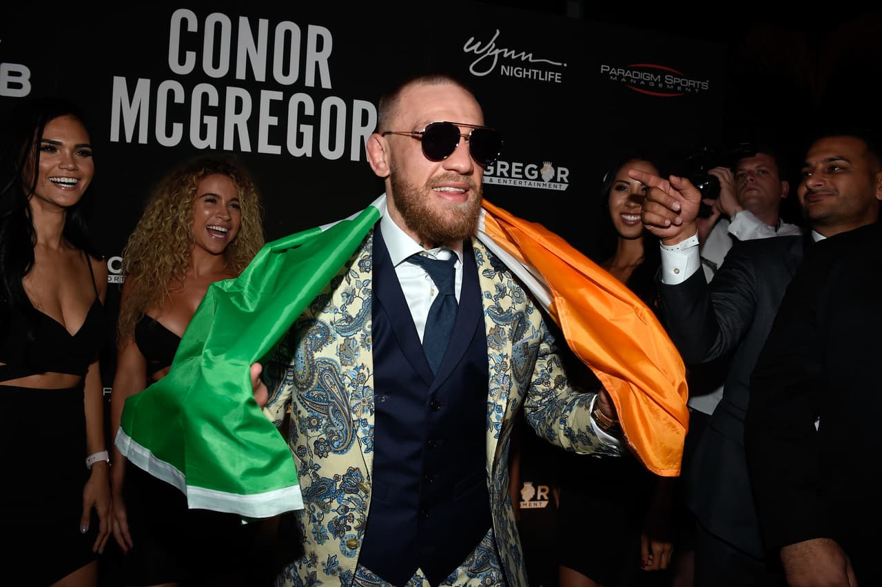 LAS VEGAS, NV - AUGUST 27: Conor McGregor attends his after-fight party and his Wynn Nightlife residency debut at the Encore Beach Club at Night at Wynn Las Vegas on August 27, 2017 in Las Vegas, Nevada. (Photo by David Becker/Getty Images for Wynn Nightlife)