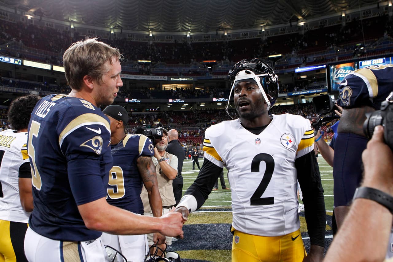 Las imágenes del agridulce triunfo de los Pittsburgh Steelers por 12-6 ante los St. Louis Rams donde perdieron por lesión a su quarterback, Ben Roethlisberger.