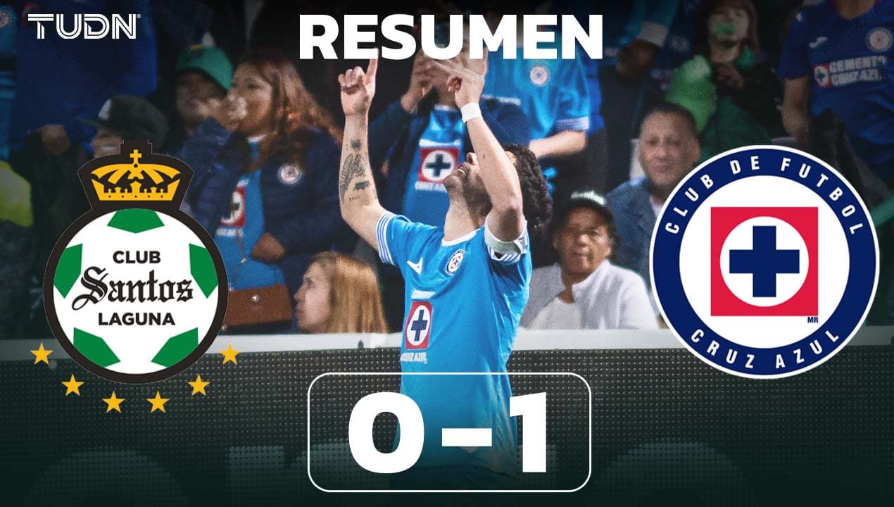 Resumen | Cruz Azul derrota a Santos con gol de Nacho Rivero