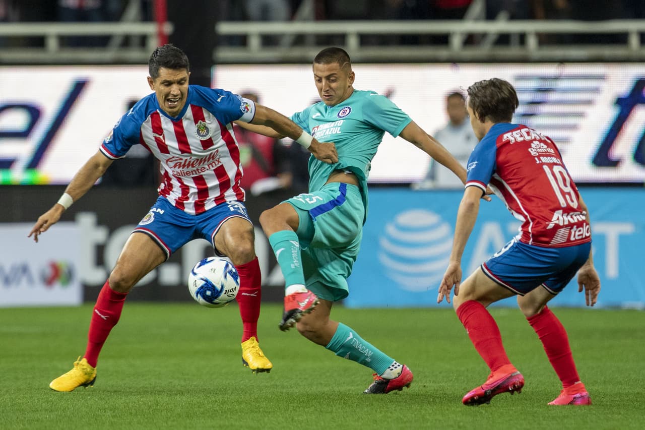 during the game Guadalajara vs Cruz Azul, corresponding to Day 06 of the Torneo Clausura 2020 of the Liga BBVA MX, at Akron Stadium, on February 15, 2020.