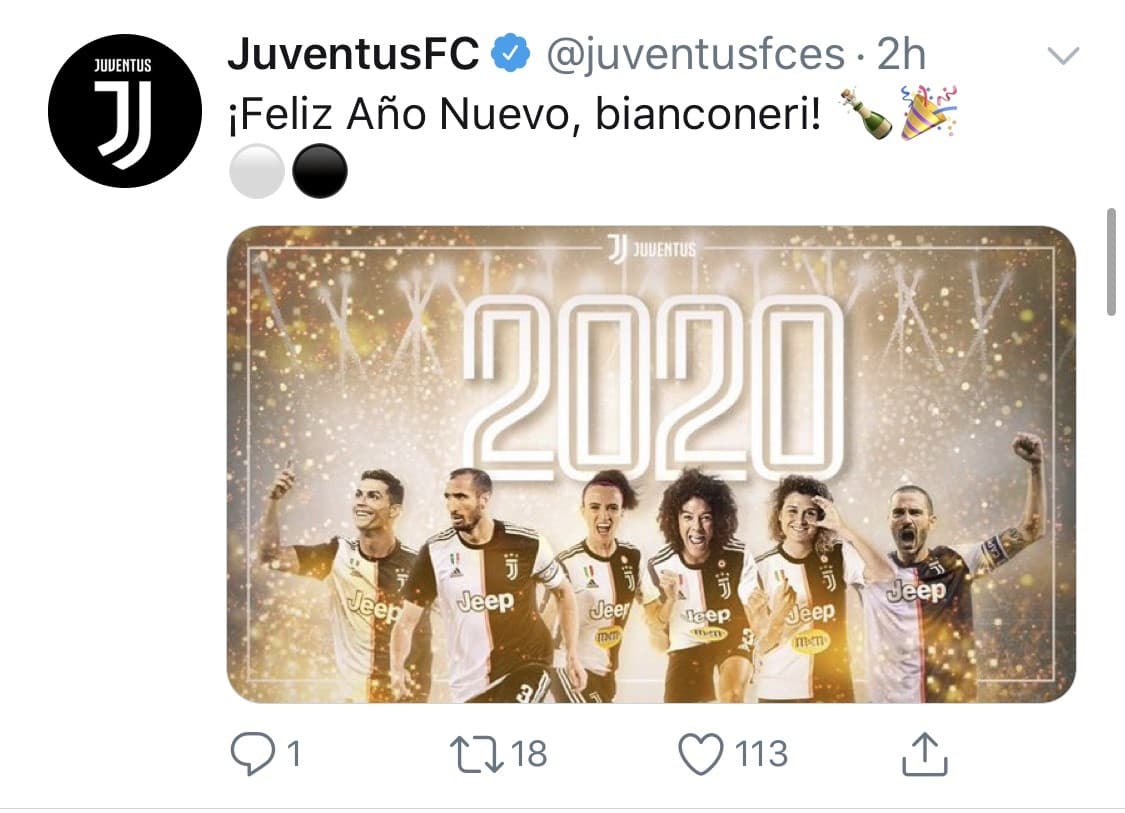 Jugadores entrenadores y clubes desean un gran 2020 a todos sus aficionados.