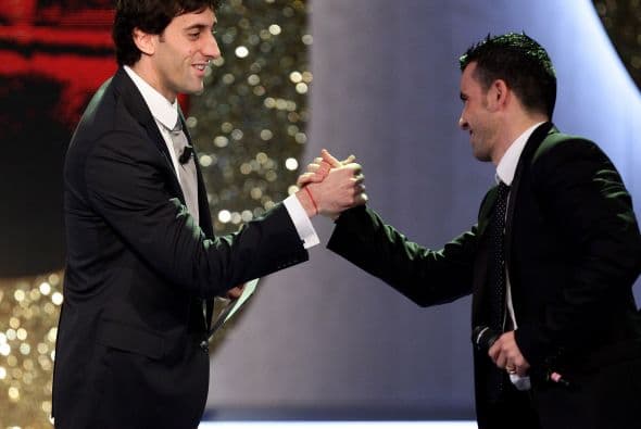 Diego Milito y Antonio Di Natale fueron premiados.