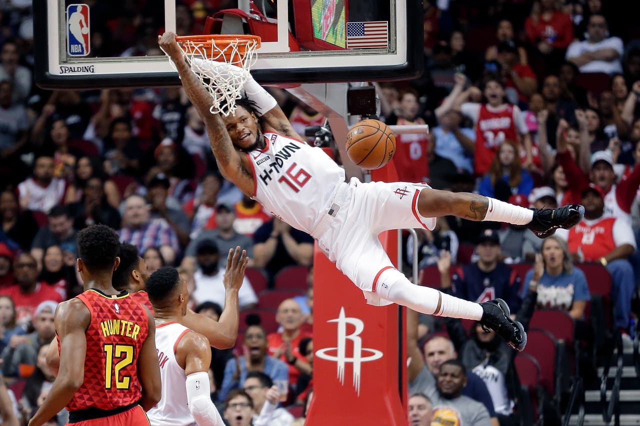 (13-6) Houston Rockets 
<b>158-111</b> Atlanta Hawks (4-16)