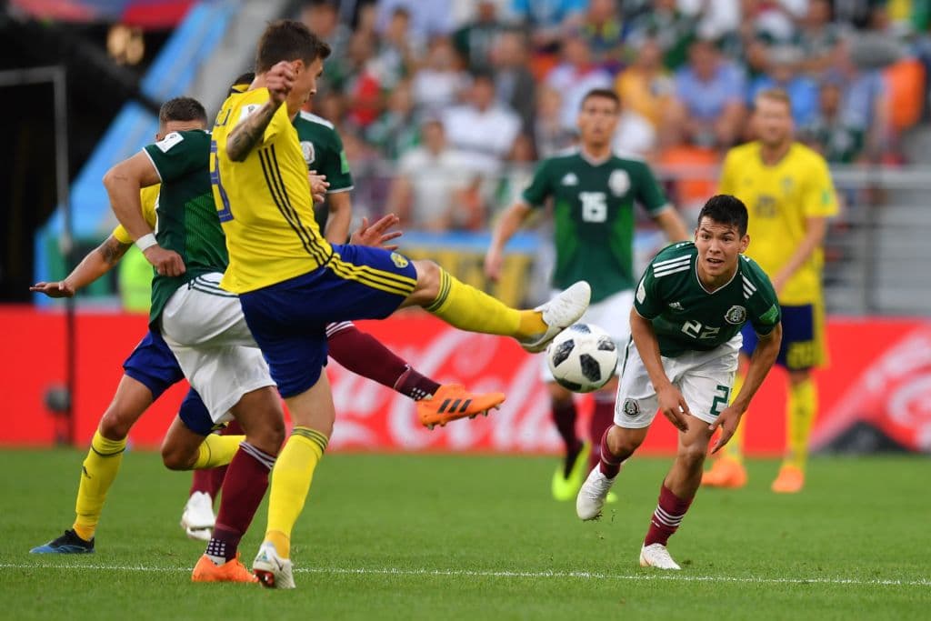 México intentó encontrar la paridad pero sus jugadores se veían impotentes contra los suecos.