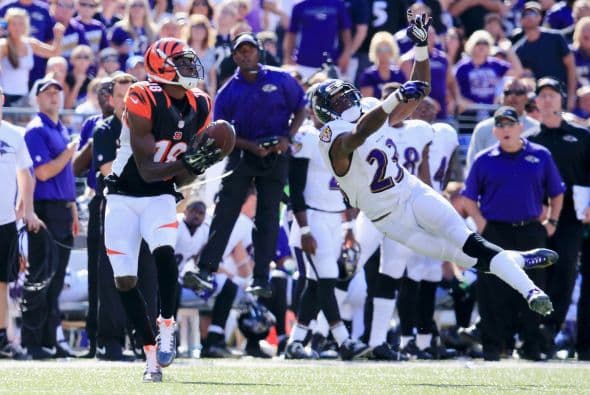 A.J. Green atrapó un pase de anotación de 77 yardas de Andy Dalton con 4:58 en el reloj (23-16) para que los Bengals no dejaran remontar a los Ravens en la Semana 1.