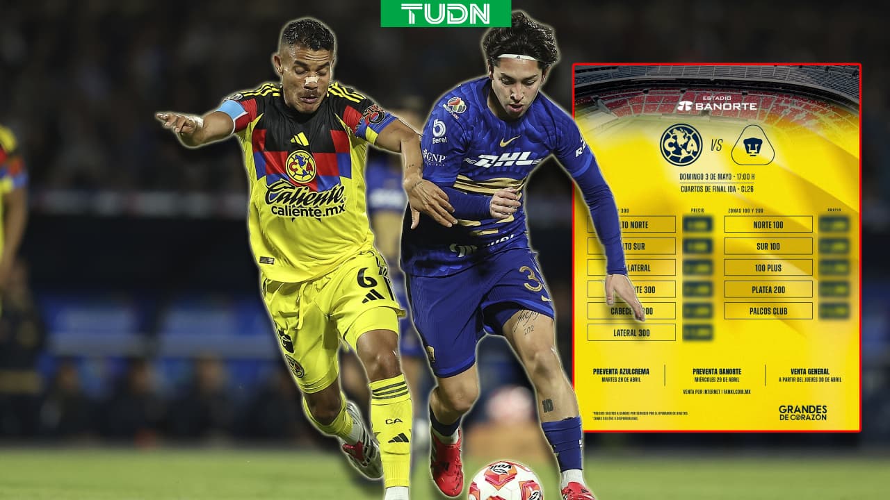 América vs. Pumas: Lista venta de boletos de la Ida de Cuartos de Final de Liga MX