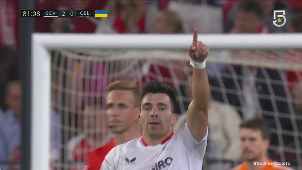 ¡Golazo del Sevilla! Acuña saca un zurdazo imparable para hacer el 2-0