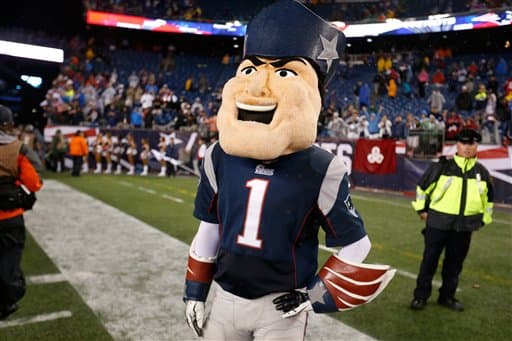 La mascota de los 'Pats'.