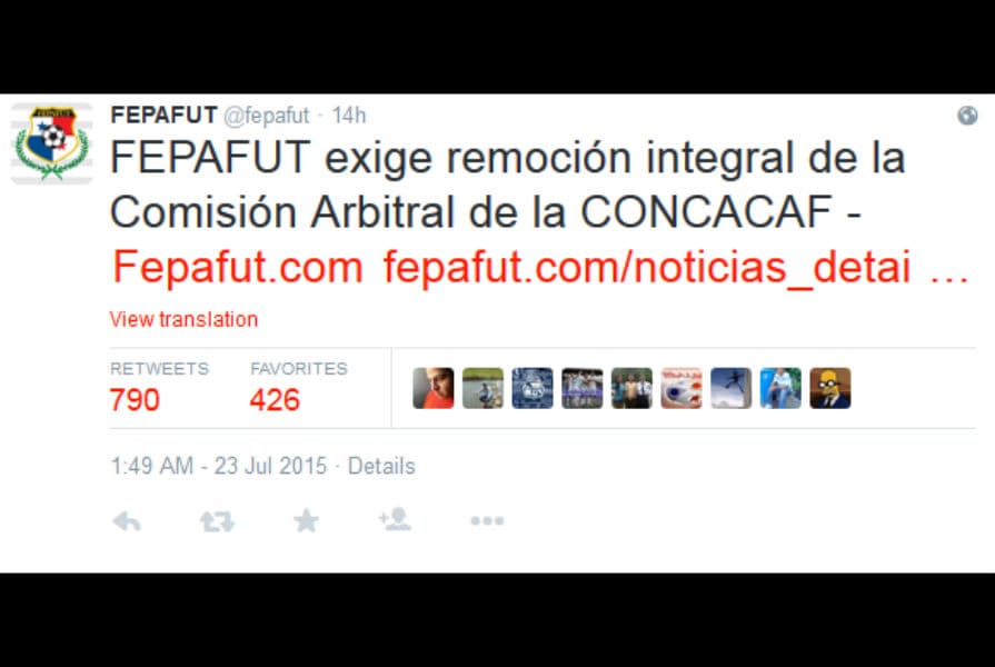 Reacciones en Twitter México vs. Panamá