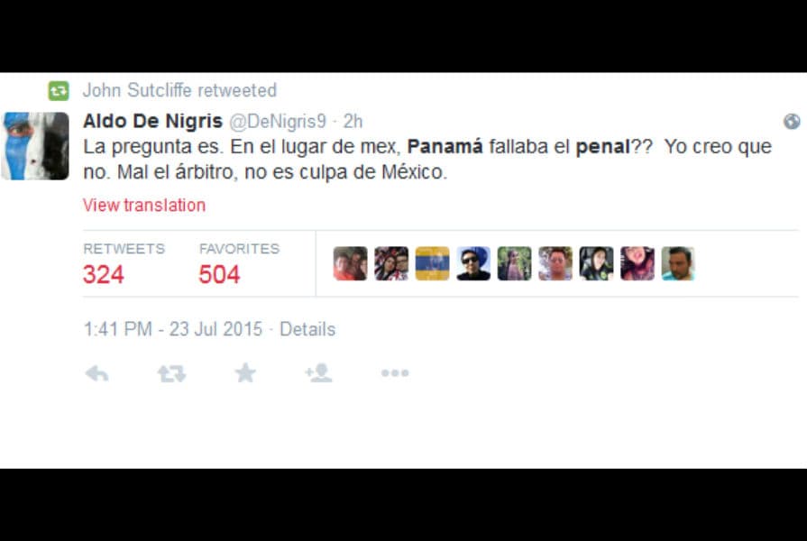 Reacciones en Twitter México vs. Panamá