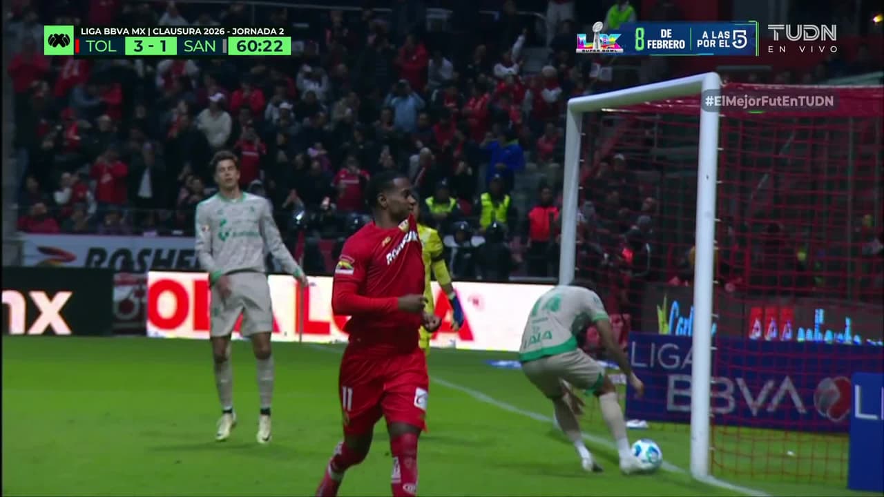 ¡Gol de Helinho! Toluca marca la goleada tras penal sobre Gallardo