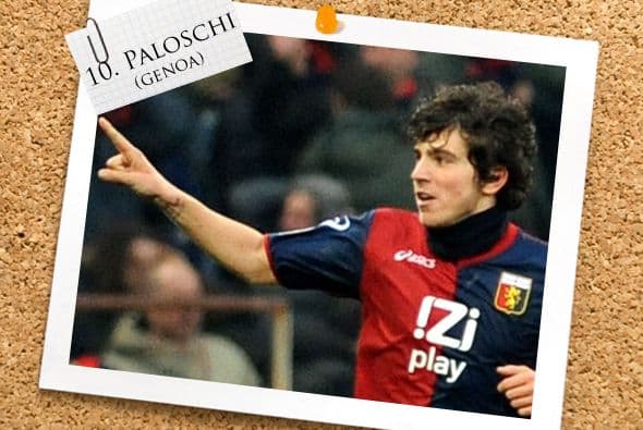 En el centro del ataque esta el italiano Alberto Paloschi del Genoa.