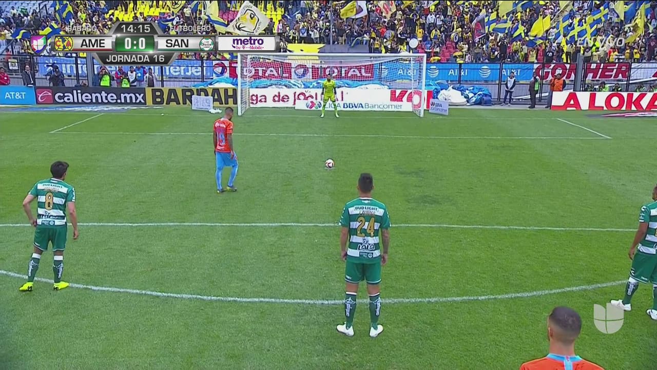 Aguilera no desperdició el penal a favor del América