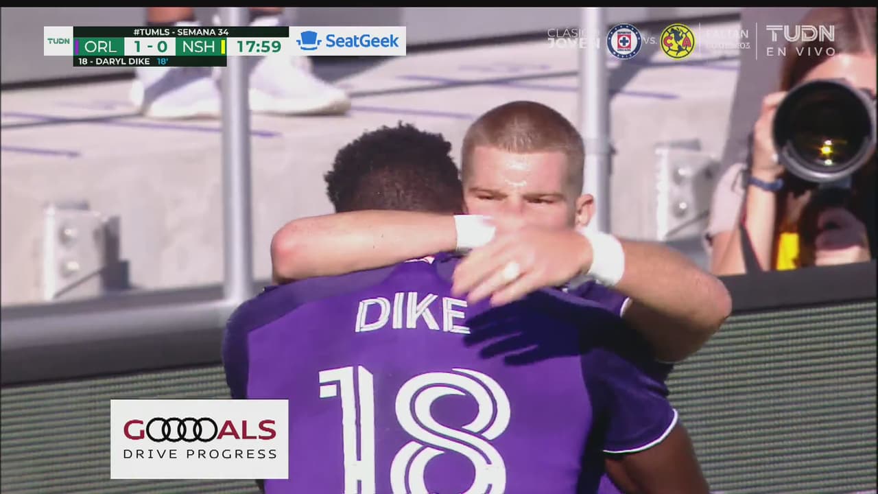 ¡Gol de Orlando! Daryl Dike define el 1-0 sobre Nashville