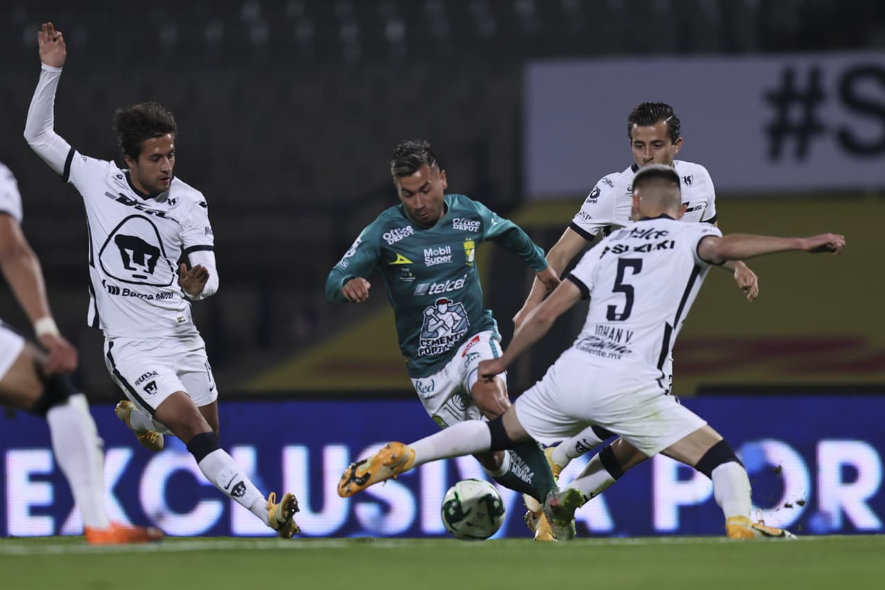 Con anotaciones de Carlos González y Emanuel Gigliotti, Pumas y León arrancan la final del Guard1anes 2020 con empate en Ciudad Univeristaria.