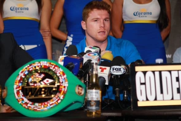 Cuatro púgiles de guardia contraria, entre estos un brasileño, ayudarán en sus sesiones de boxeo a Saúl “Canelo” Álvarez hasta completar 130 rounds en el ensogado (Foto: Canelo Promotions)