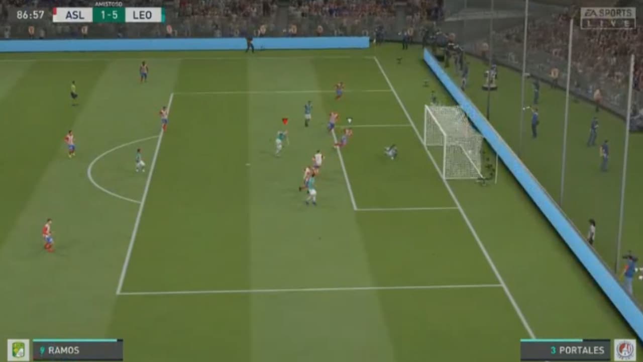 Sosa, representando al León, destrozó 6-1 a Reyes, representante del Atlético San Luis.