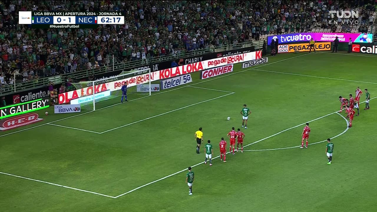 ¡GOL!  anota para León. Jhonder Cádiz