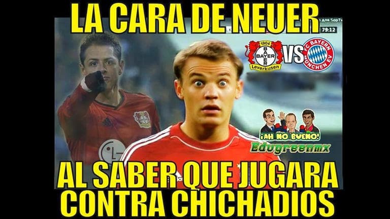Memes del Chicharito ante Bayern Munich