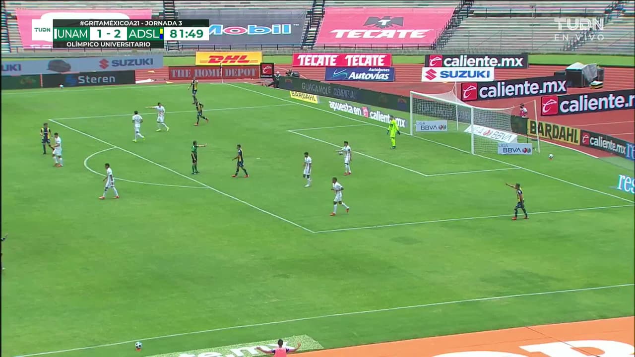 ¡GOL!  anota para Atlético San Luis. Andrés Vombergar