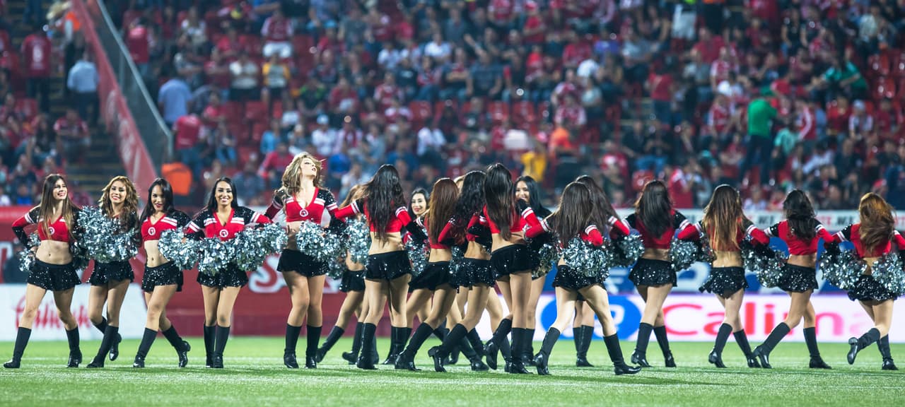 La belleza de las porristas en la fecha 6
