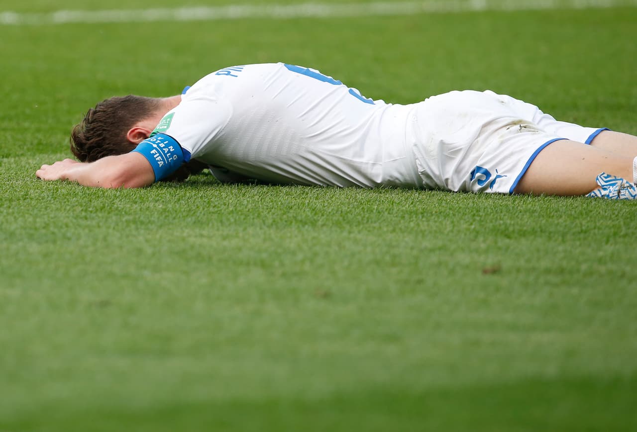 Era la primera oportunidad clara para los italianos de celebrar, pero la puntería les falló.