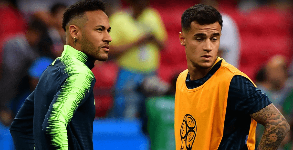 Neymar y Coutinho, dos amigos brasileños enfrentados en la final de la Champions League con el Paris Saint Germain y el Bayern Münich.