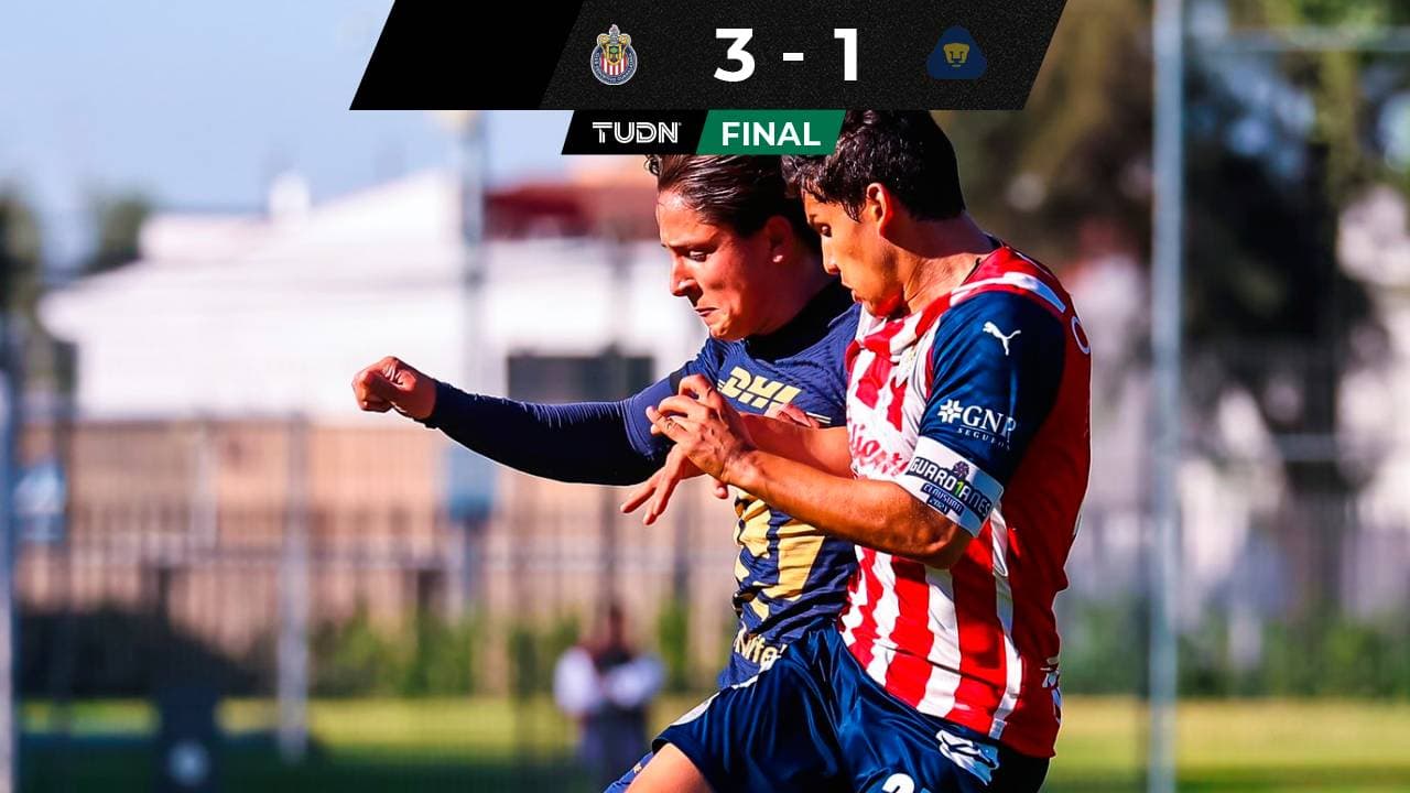 Chivas remonta en Verde Valle para vencer a Pumas Sub 20