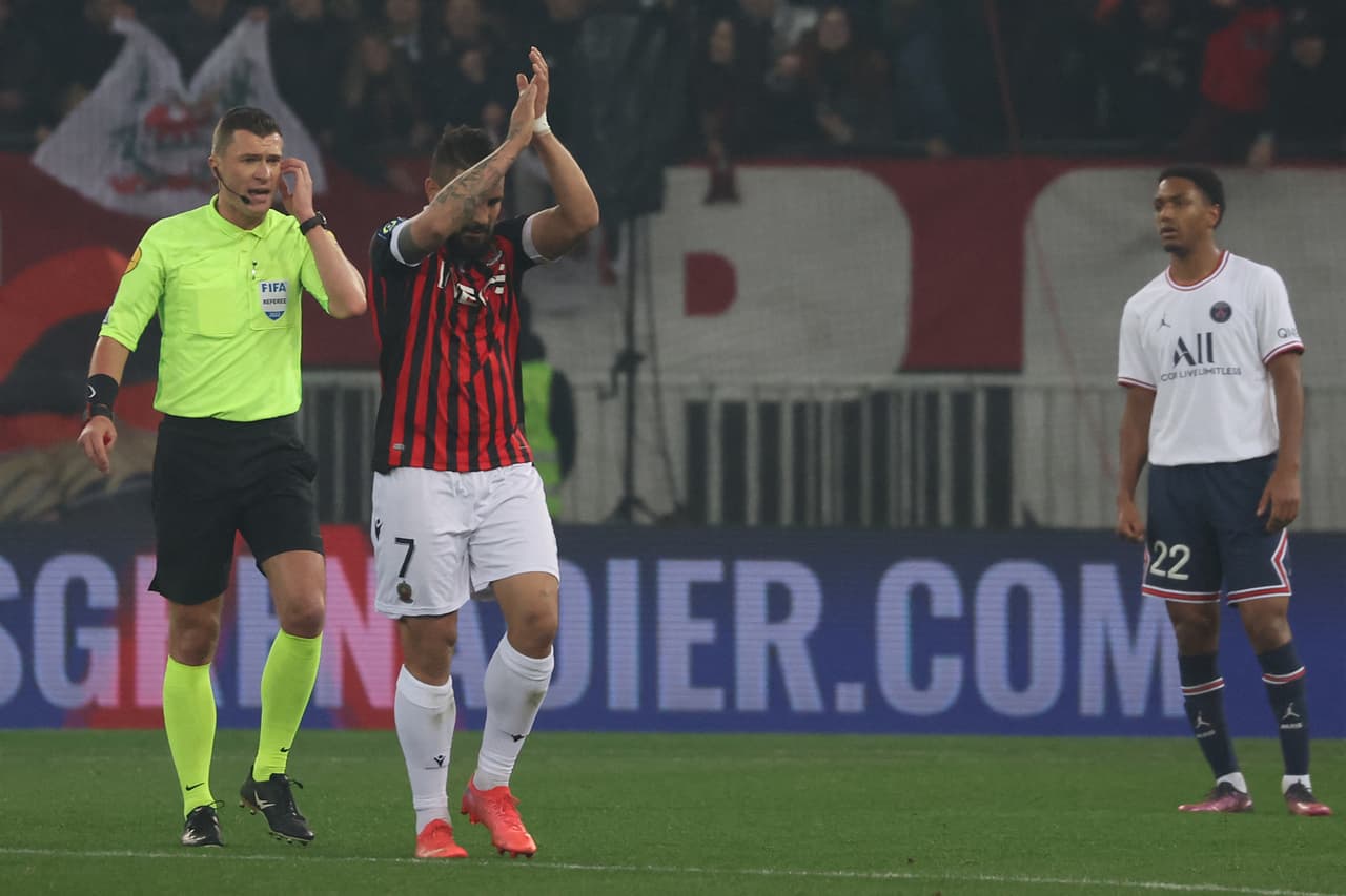 Nice derrotó por la mínima al Paris Saint-Germain que llegará herido al juego de Champions contra el Real Madrid.