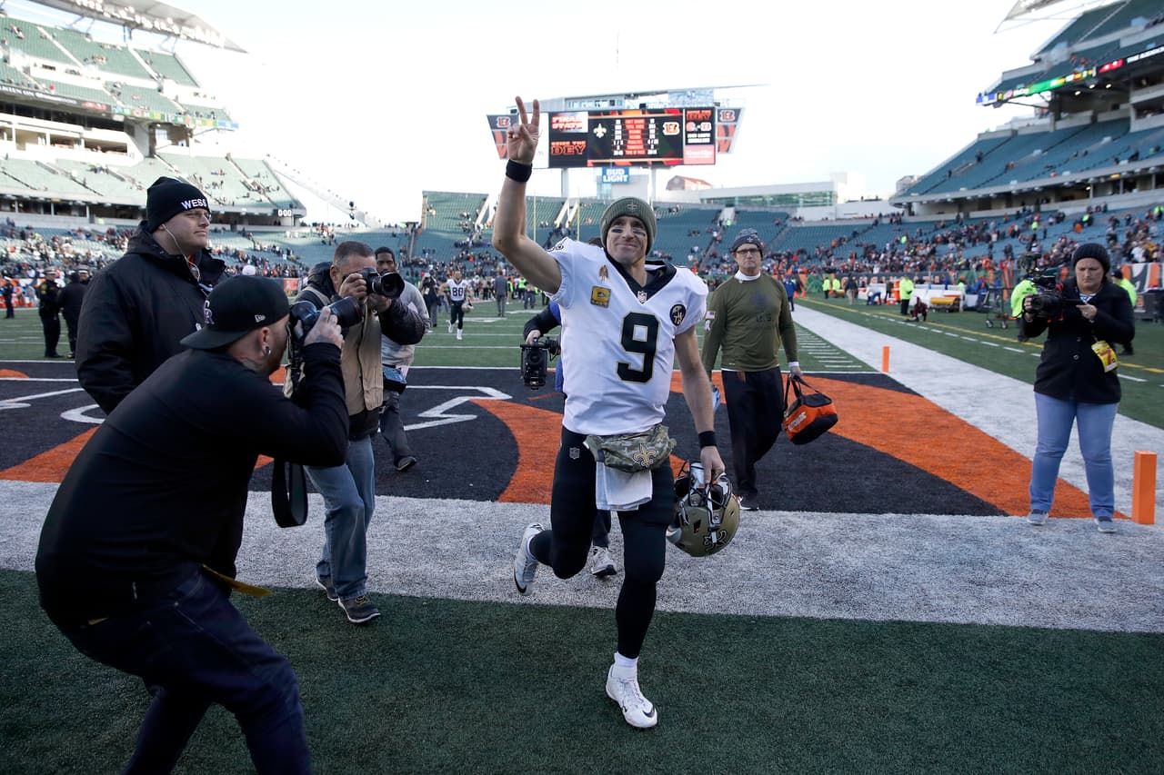 Drew Brees llegó a 509 pases de touchdown para convertirse en el segundo mejor de todos los tiempos.