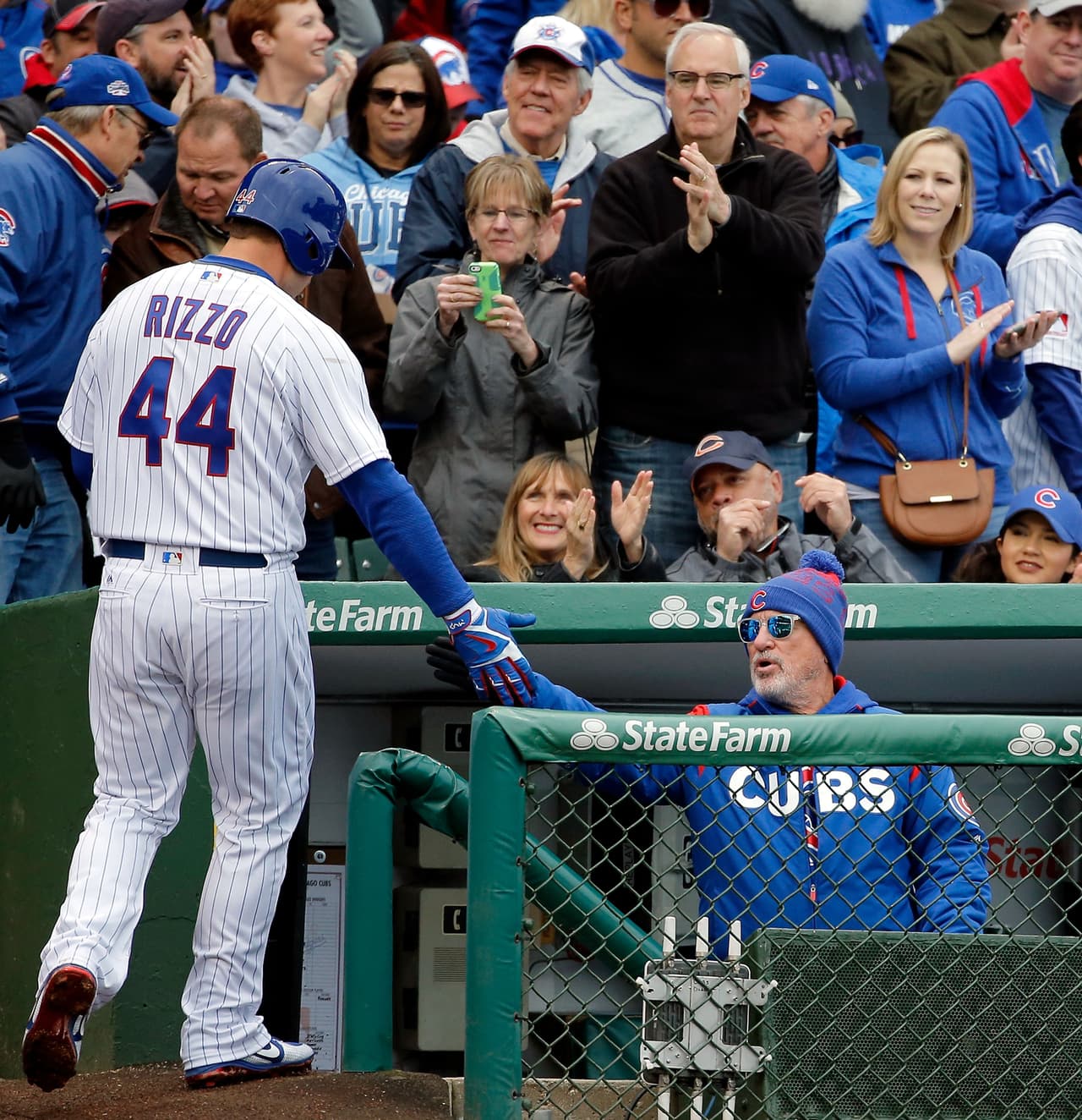 LAD 0 – 4 CHC: A la ofensiva, Anthiny Rizzo conectó su primer cuadrangular de la temporada.