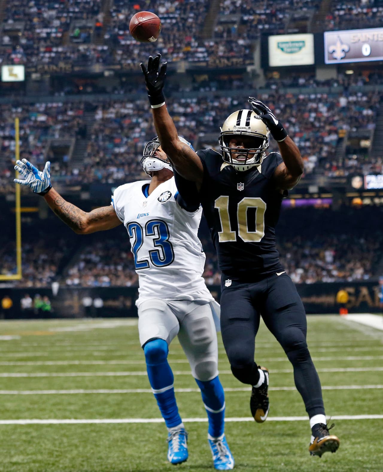 Los Lions le dieron el zarpazo a los Saints en el Superdomo 35-27. Checa las mejores tomas del duelo.