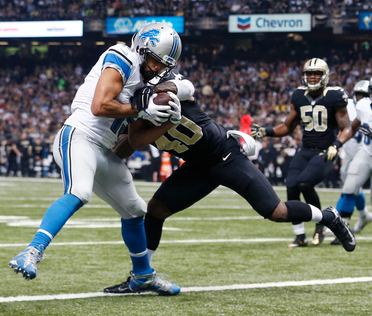 Los Lions le dieron el zarpazo a los Saints en el Superdomo 35-27. Checa las mejores tomas del duelo.