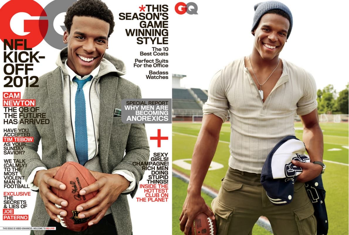 A un año de haber llegado a la NFL ya salía en portadas de importantes revistas de estilo. GQ Magazine (Peggy Sirota/GQ).